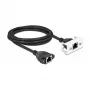 DeLOCK võrgupikenduskaabel Cat.6A 2 m S/FTP RJ45 must