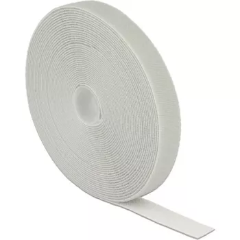 Takjakinnitusteip DELOCK 18281 — 20 mm × 10 m, hall, 1 tk