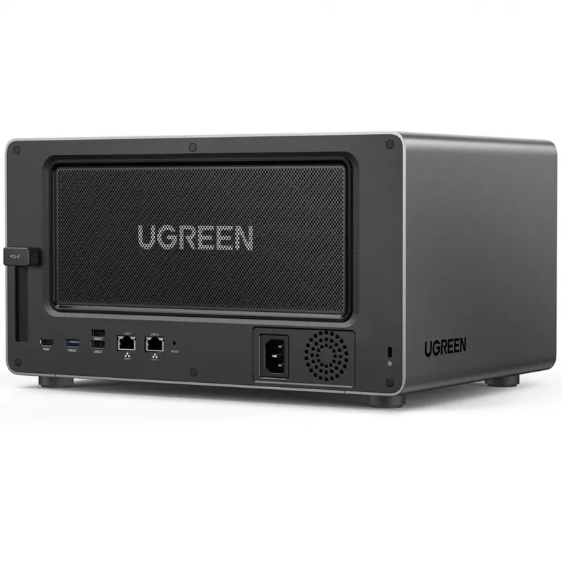 UGREEN NASync DXP8800 Plus 8-pesa NAS 0/8 SATA + 0/2 M.2 SSD, 2x 10GbE, 8 GB muutmälu
