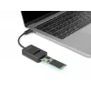 DeLOCK Combo muundur M.2 NVMe PCIe SATA SSD USB USB-C 10 Gbps