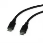 ROLINE USB 2.0 kaabel C-C ST/ST silikoon 60W 1m must - kaabel - digitaalne/andmeedastus (11.02.9120)