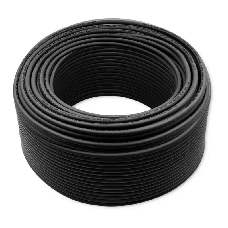 Päikesepaneelikaabel QOLTEC 53851 4 mm² 100 m must