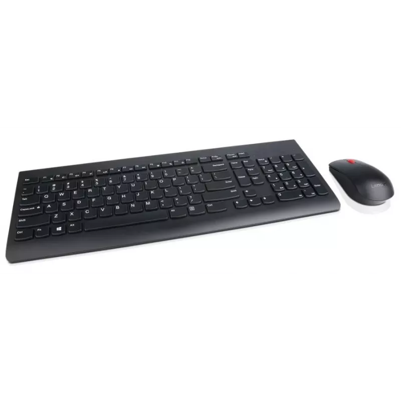 Lenovo 4X30M39497 klaviatuur kaasasoleva hiirega Universaalne RF-juhtmeta QWERTY USA inglise keel Must
