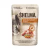 SHELMA kalkuni, pardi, kana ja veiselihaga kastmes – märg kassitoit – 12x85g