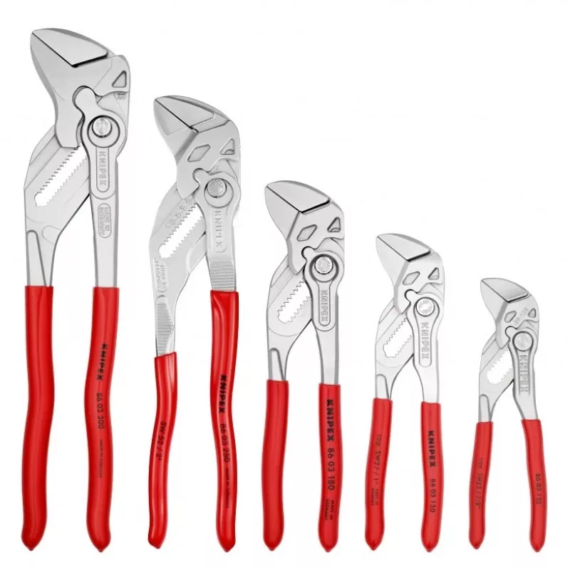 KNIPEX komplekt 5 tangid-mutrivõtmed 125/150/180/250/300 mm