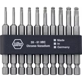 Kruvikeeramisotsakute komplekt Wiha 32804 — 10 tk, Torx T10–T30, 70 mm