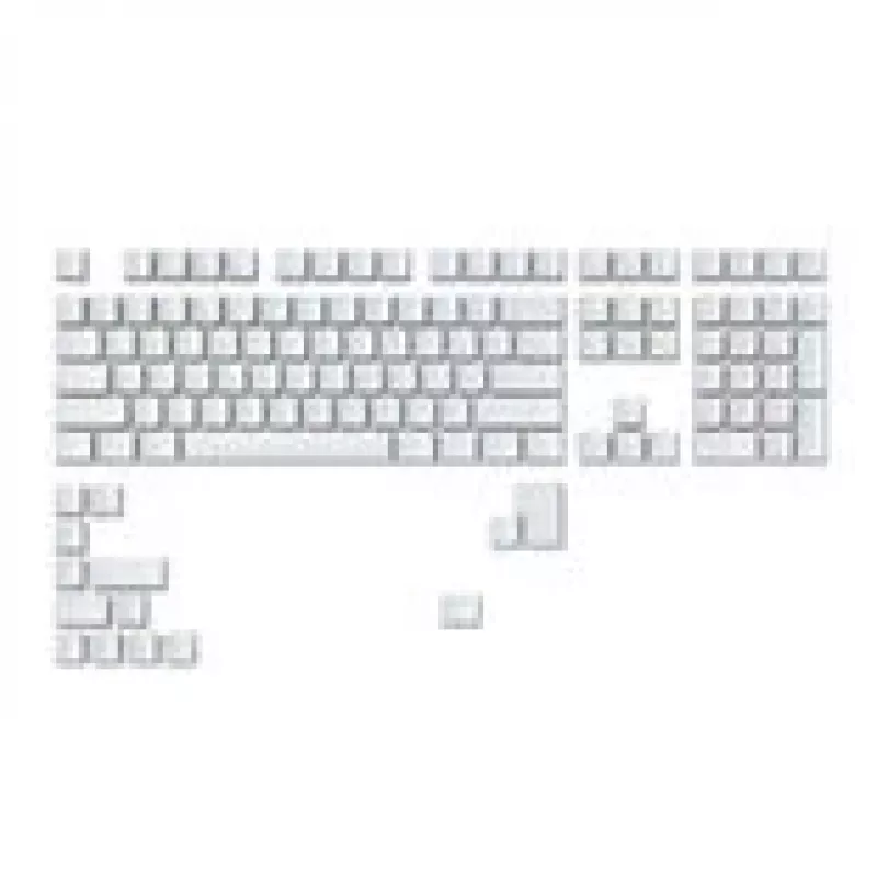 Klahvikomplekt GLORIOUS GMMK ABS Doubleshot V2 UK paigutusega valge — asendusklahvid mehaanilistele klaviatuuridele