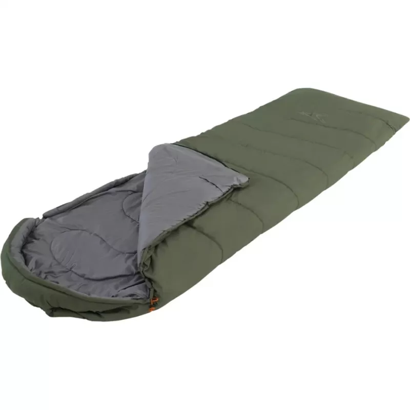Magamiskott easy camp Raven II Square -3°C, oliiviroheline, mudel 240208