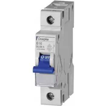 DOEPKE kaitselüliti B13A DLS-6H-B13-1-6-KA 6kA 1-pooluseline 230V B kõver DLS-6H-B13-1-6-KA (09914022)