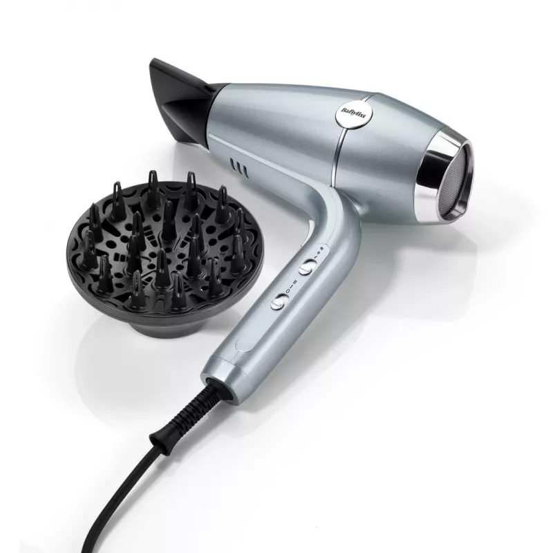 Föön BABYLISS D773DE 2100 W, iooniline, 3 kuumusastet / 2 kiirust, külmõhk, 2 otsikut, metallik