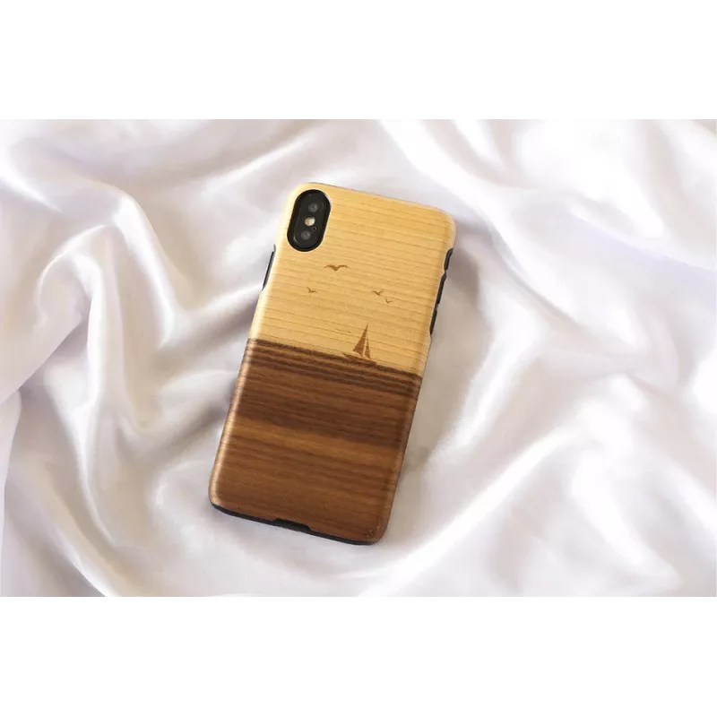 man and wood nutitelefoni ümbris iPhone X/XS jaoks — mudel mare, must