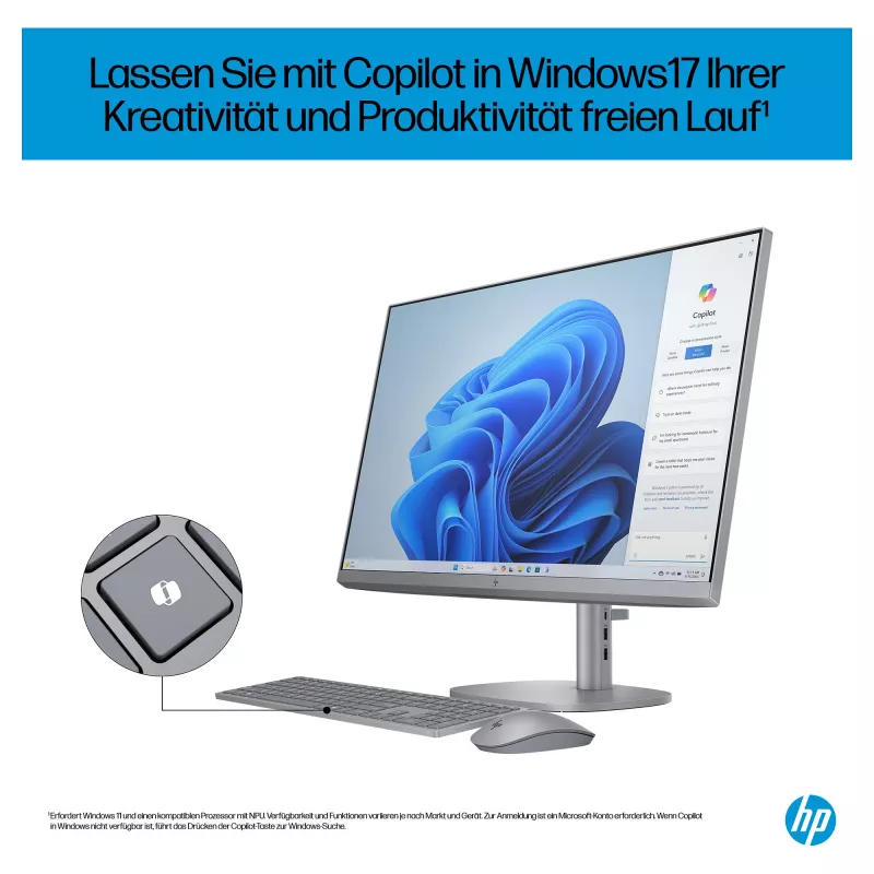 HP OmniStudio X All-in-One 27-cs0077ng (Hõbedane. Windows 11 Home 64-Bit)