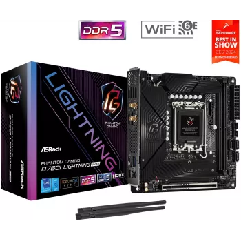 ASRock B760I Lightning WiFi DDR5 Mini-ITX LGA1700 emaplaat