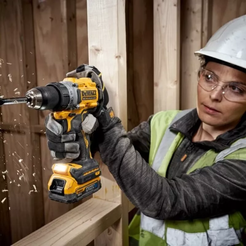 DeWALT DCD800E2T-QW puur 2000 RPM 1,28 kg Must, Kollane