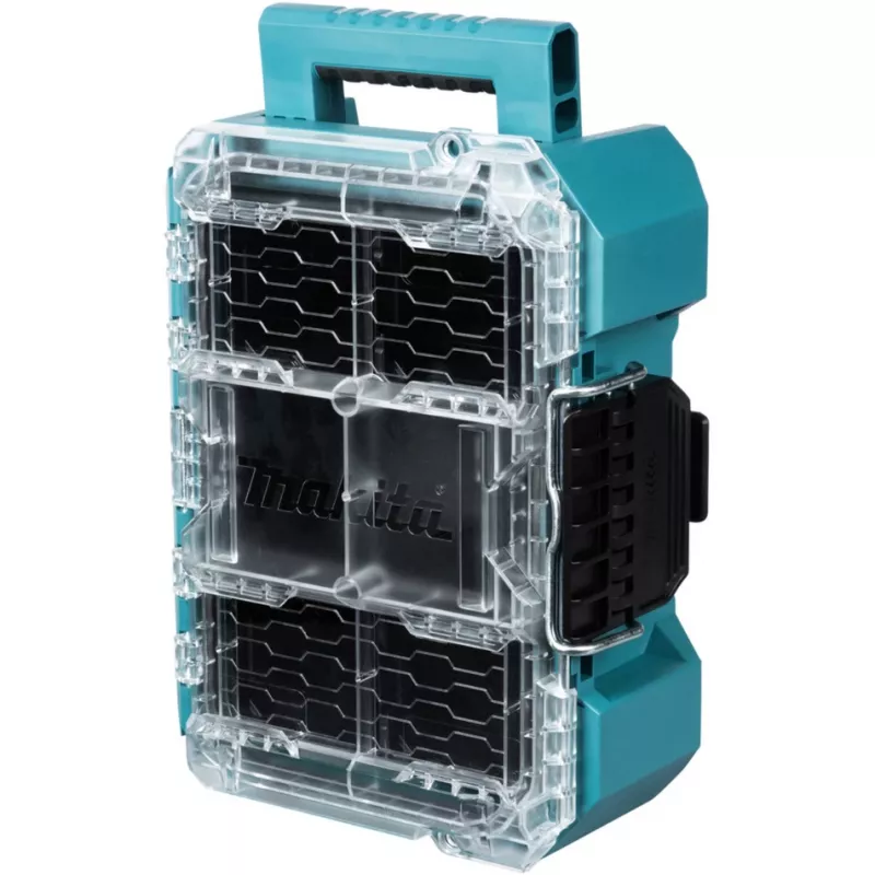 MAKTRAK Organizer compact, tööriistakast sinine/läbipaistev, läbipaistev kaas