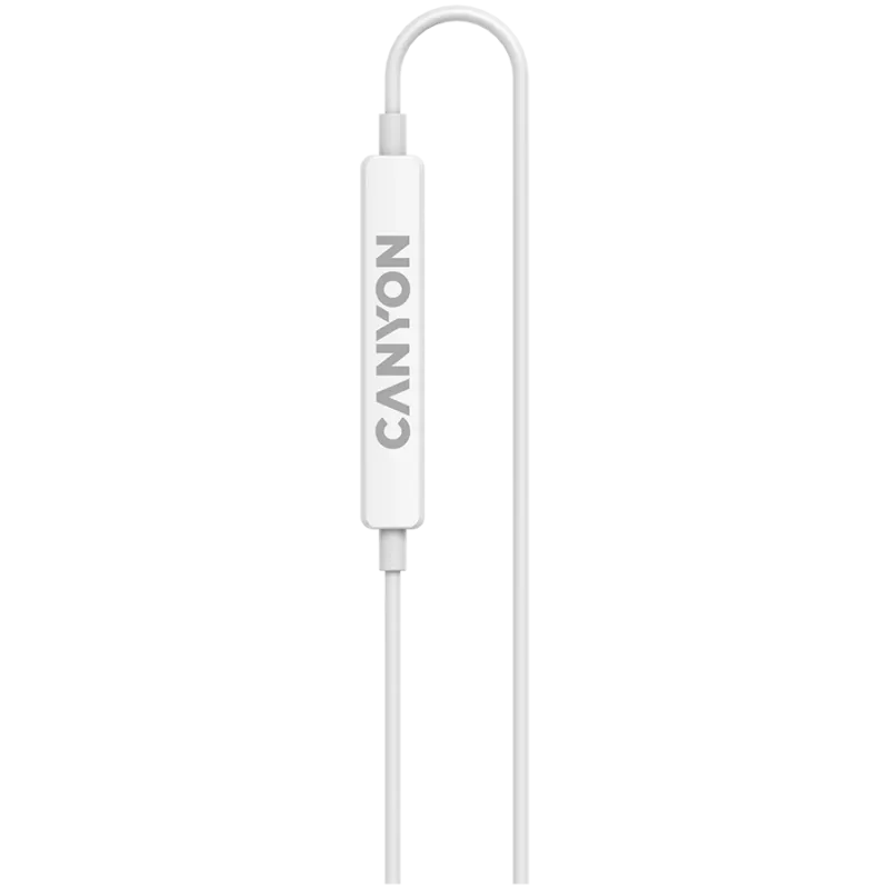 Kõrvaklapid CANYON SEP-6 USB-C HiRes heli valge