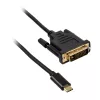DVI-kaabel Akasa AK-CBCA10-18BK 1.8 m DVI-D Must