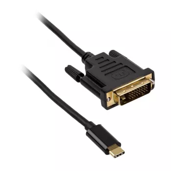 DVI-kaabel Akasa AK-CBCA10-18BK 1.8 m DVI-D Must