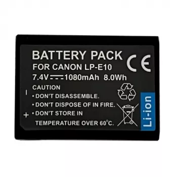 Laetav liitiumioonkaamera aku extra digital LP-E10 1080mAh Canoni EOS mudelitele