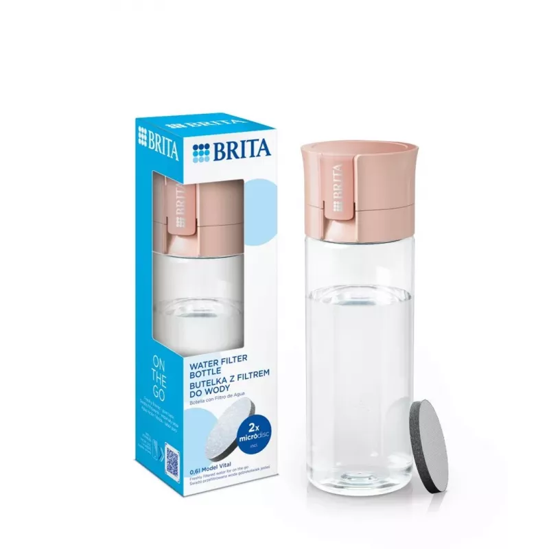 Brita Vital virsiku värvi 2-kettaline filtreerimispudel