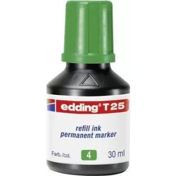 Täitetindi kassett Edding T 25 roheline 30 ml ühilduvatele Eddingi markeritele