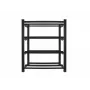 Akuraam UPS-ile 830x454 2 rida 4 taset 8 riiulit must lamepakend