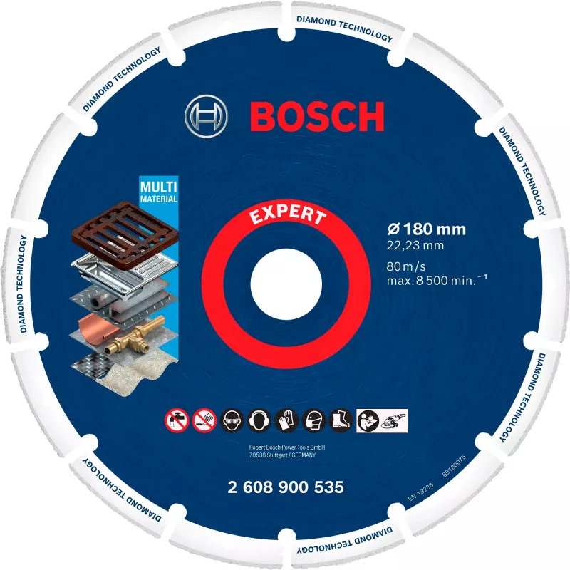Bosch 2 608 900 535 pöörleva tööriista lihvimis-/lihvimistarvik Malm, metall, plast Lõikeketas