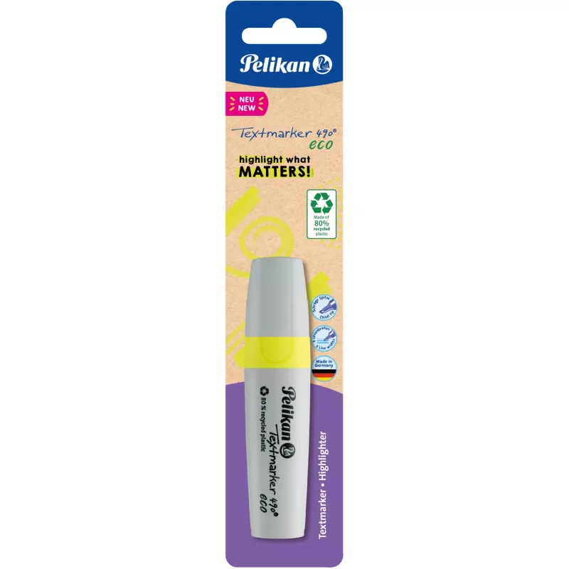 Marker Pelikan Textmarker 490 eco marker Meisliteraga Kollane