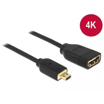 HDMI-kaabel DeLOCK 0,2 m HDMI-A/HDMI Micro-D