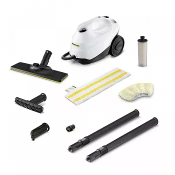 Silindriline aurupuhasti Kärcher SC 3 EasyFix — 1900 W, 0,5 L paak, 3,5 baari, 2,2 m voolik