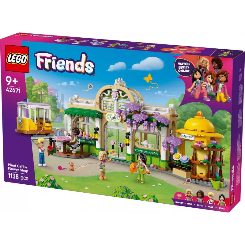 LEGO komplekt LEGO FRIENDS 42671 Taimede kohviku ja lillepoe mängukomplekt kohviku ja lillepoe funktsioonidega