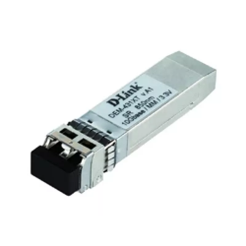 D-Link 10GBase-SR SFP+ Transiiver, 80/300m, Fiiberoptiline, 10000 Mbit/s, SFP+, LC, 50/125,62.5/125 µm, SR