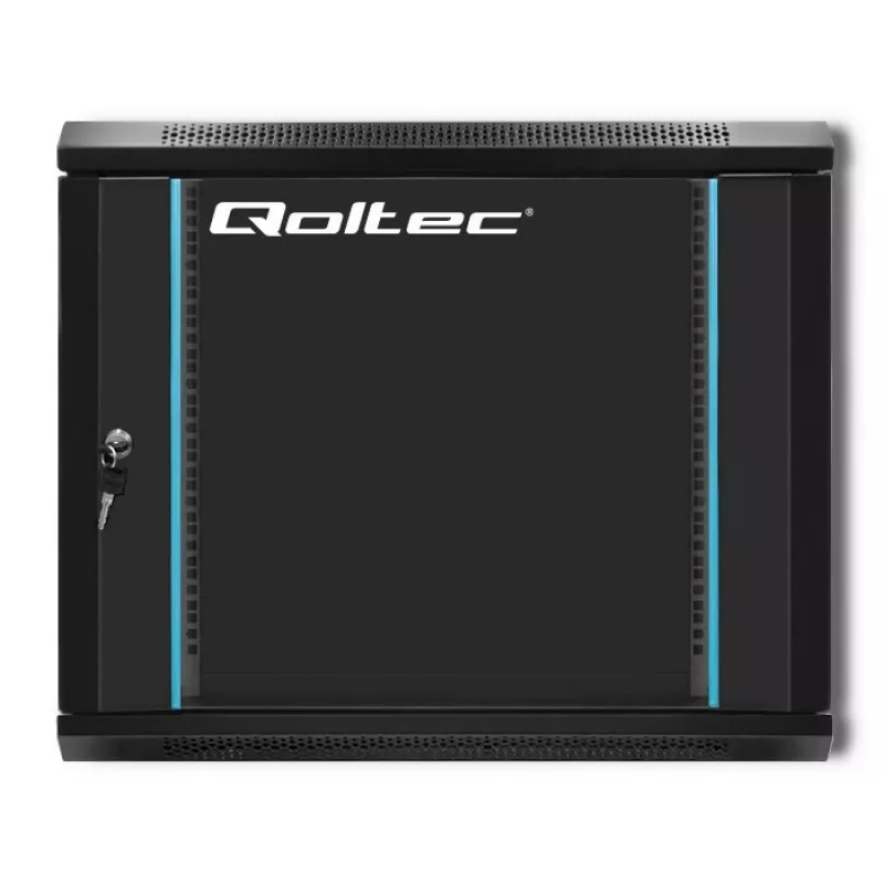 19 tolline püstikkapp QOLTEC 54463 9U 600x500x450 mm metallkorpus võrguseadmetele