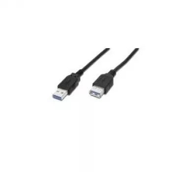 USB-pikenduskaabel DIGITUS AK-112331, 3 m, USB A-pistik – USB A-pesa, USB 3.2 Gen 1, must
