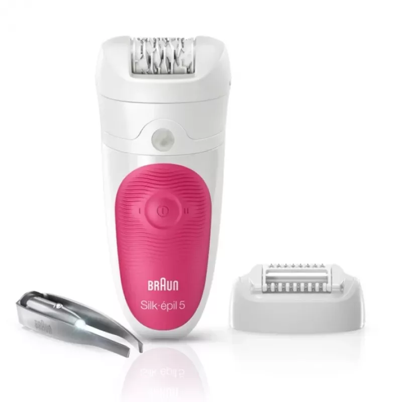 Braun Silk-epil 5 5-500 SensoSmart epilaator, roosa/valge