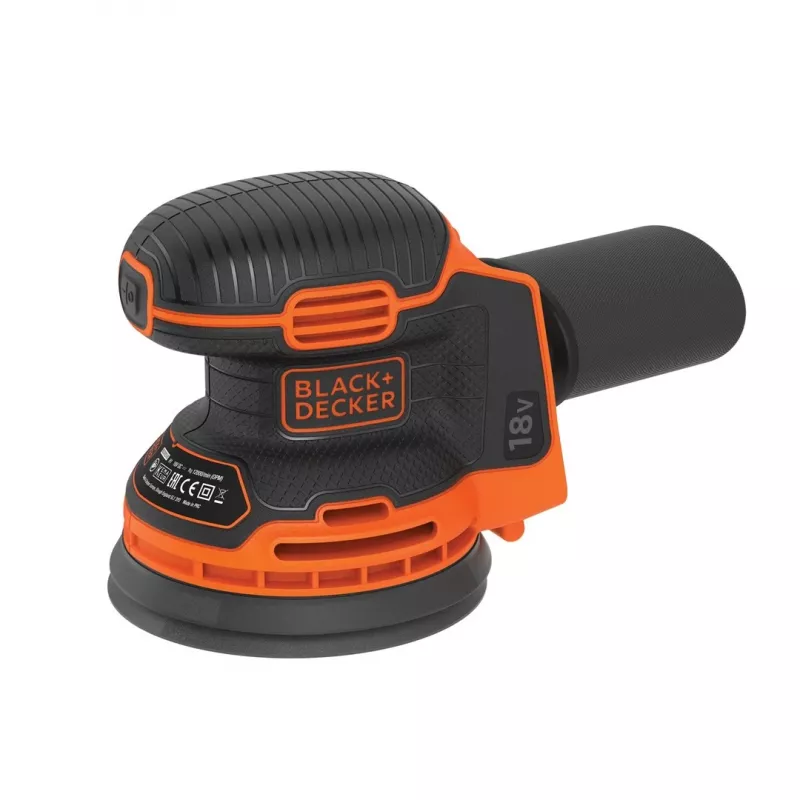 Must & Decker BDCROS18N-XJ kaasaskantav lihvmasin Orbitaallihvija 12000 p/min Must, Oranž