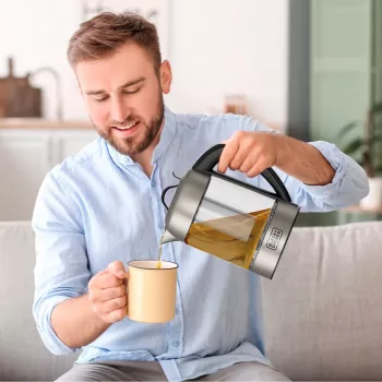 Elektriline veekeetja Must & Decker 1.7 L 2200 W must roostevaba teras läbipaistev