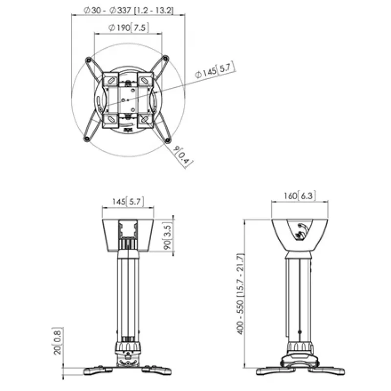 Projektori laekinnitus Vogel's PPC1540W