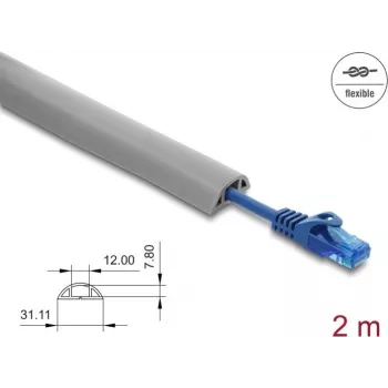 Kaablikaitse DELOCK 20766 hall PVC 1 tk