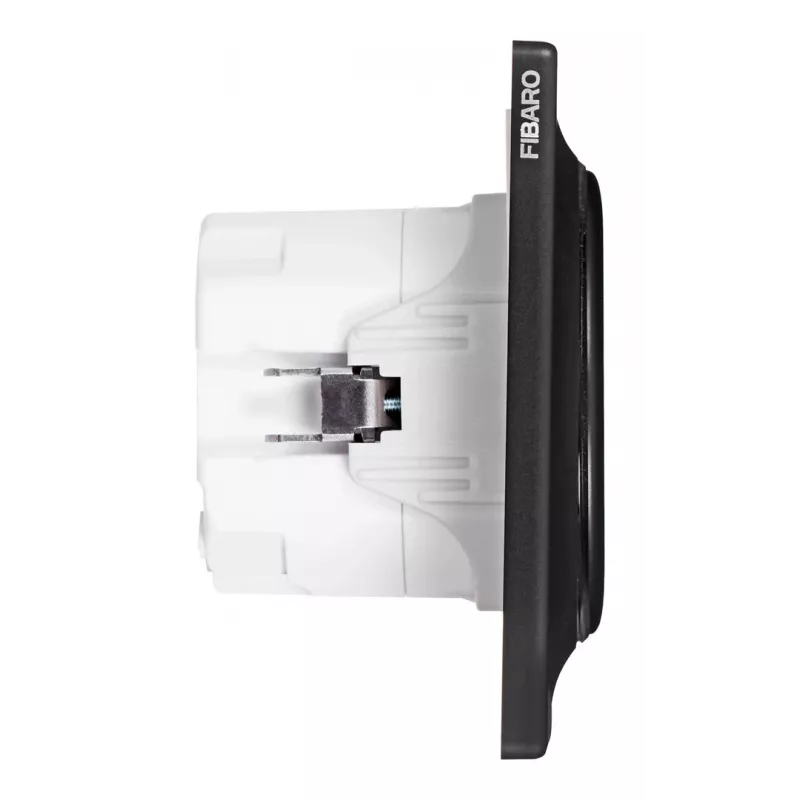 Pistikupesa tüüp F Fibaro FGWOF-011-8, 1 pesa, 110–230 V, 50/60 Hz, must