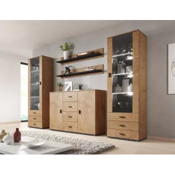 Cama living room sideboard UNI lefkas oak/Must
