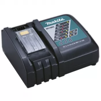 Makita DC18RC - akulaadija - 1 x aku laadimine - ühildub Makita DCS553, DGA514, DGA901, DHP453, DHP482, DHS630, DLW140, DLX3179, DML815, LXT DBN500 (DC18RC)