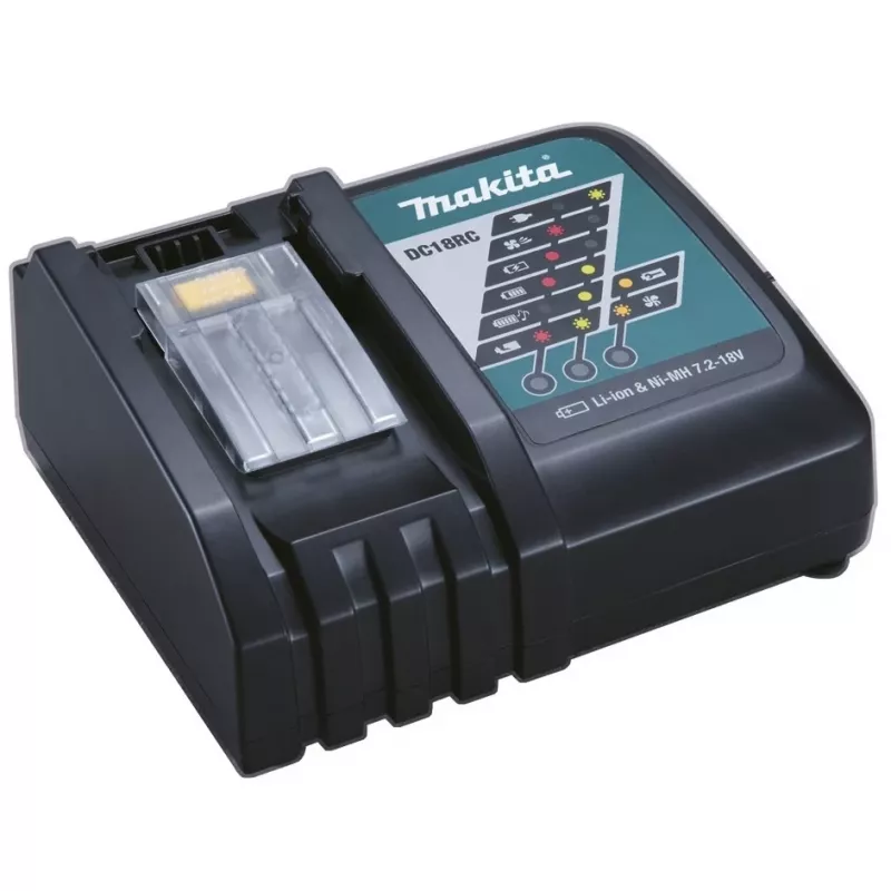 Makita DC18RC - akulaadija - 1 x aku laadimine - ühildub Makita DCS553, DGA514, DGA901, DHP453, DHP482, DHS630, DLW140, DLX3179, DML815, LXT DBN500 (DC18RC)