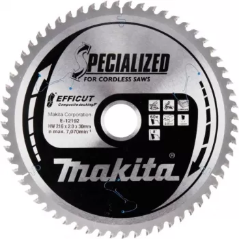 Makita Efficut - ketassaetera - puidule, metallile, WPC-le (puit-plastkomposiit)