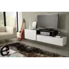 Cama TV-kapp SIGMA 3 180 valge/valge läikiv + must