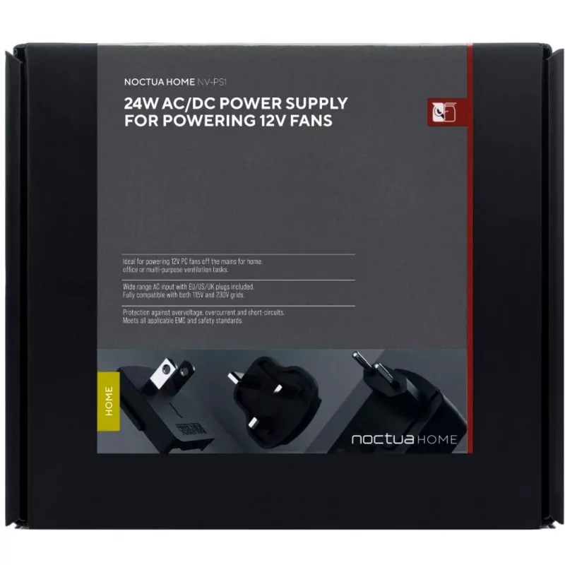 Toiteadapter siseruumidesse Noctua NV-PS1 90-264V passiivjahutusega must