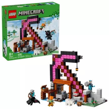 Ehitusmänguasi LEGO Minecraft Kirka kaevandus komplekt 21277 — 530 osa, 3 minifiguuri, vanusele 8+