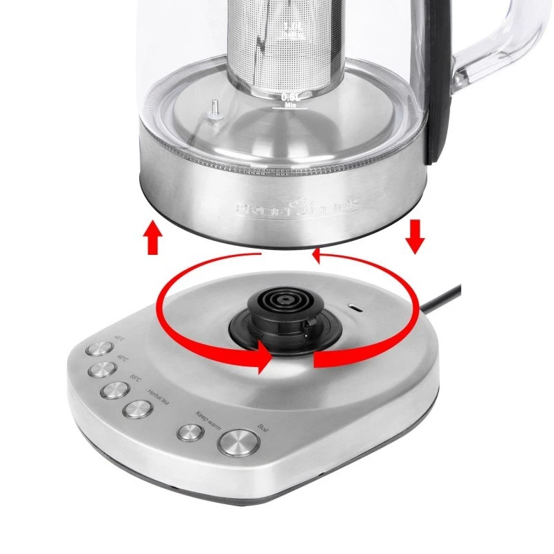 Proficook elektriline juhtmeta klaasist veekeetja PC-WKS 1167