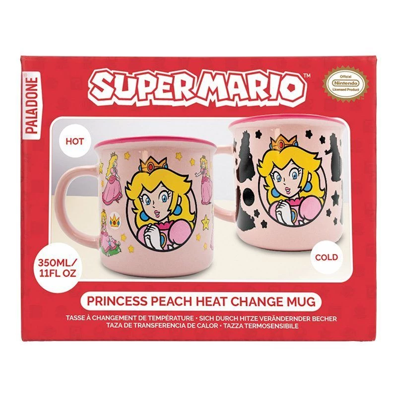 Kuumusega muutuv keraamiline kruus Paladone Super Mario Princess Peach — 300 ml