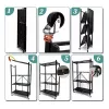 Top e shop riiul FS004 aiatööriistadele — eraldiseisev tsingitud teras, 720×340×1270 mm, 50 kg kandevõime